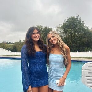 Lucy in the Sky Blue Long Sleeve Dress